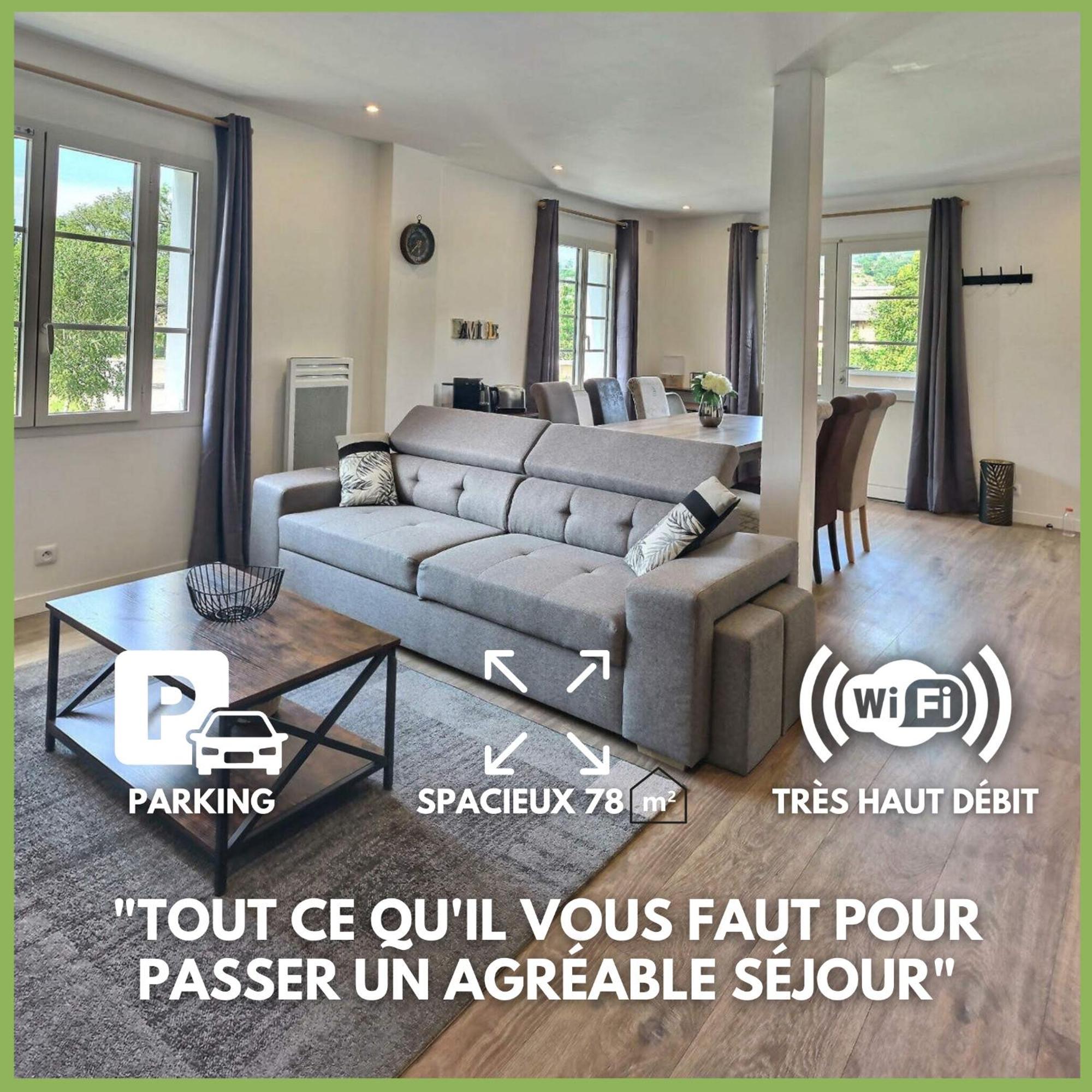 Superbe, T3 Spacieux 78 M2, Neuf, Parking, Balcon Gerde 외부 사진